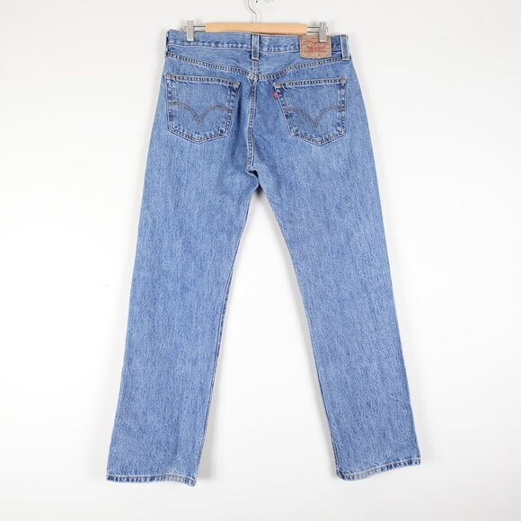 Levi's Other - Levi's 501 Jeans Men's 34x30 Straight Leg Button Fly Red Tab 100% Cotton Denim